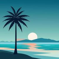 Clean Modern Beach Background with Soft Gradients vector