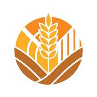 Creative Illustration of an Agriculture Logo vector