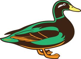 Charming Duck Design vector