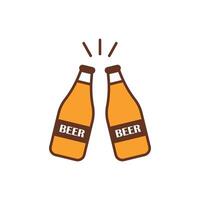Beer drink icon delivers a timeless and recognizable style, perfect for capturing the essence of beer culture in advertising. vector