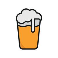 Beer drink icon portrays a festive and engaging design, perfect for highlighting beer tastings, festivals, or pub events. vector