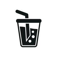 Soda drink icon features a refreshing and bubbly design, perfect for representing soft drinks, summer promotions, or casual dining experiences. vector