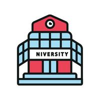 University icon a polished and compact design for versatile educational uses vector