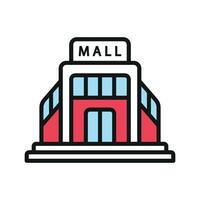 Mall icon a polished and compact design for versatile commercial uses vector