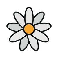 Daffodil flower icon features a bright and uplifting design, perfect for spring-themed projects, seasonal branding, or nature-inspired campaigns. vector