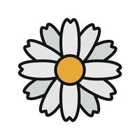 Daisy flower icon delivers a classic and elegant look, ideal for creating a connection with nature in visual materials. vector