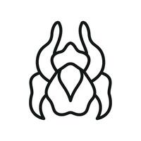 Iris flower icon features a timeless and artistic look, ideal for enhancing garden-themed designs or creative campaigns vector