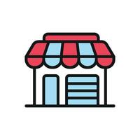 Store icon a detailed graphic ideal for marketplace branding vector