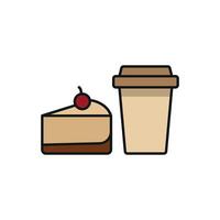 Drink and cheese icon a compact and neat illustration for marketing purposes vector