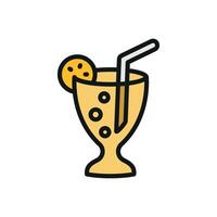 Soda drink icon brings a lively and vibrant touch, perfect for promoting carbonated beverages, cafes, or event branding. vector