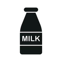 Milk bottle icon brings a refreshing and natural vibe, ideal for creating branding for dairy farms, healthy living, or nutrition-related content. vector