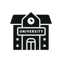 University icon a minimalist design suitable for school or campus logos vector