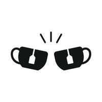 Tea mug icon embodies a calming and classic feel, perfect for promoting herbal teas, comfort, or tea-related content. vector
