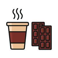 Hot chocolate drink icon delivers a classic and versatile style, ideal for promoting warm beverages or festive menus. vector