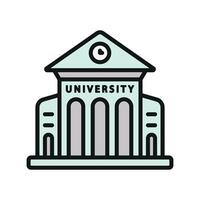 University icon a stylish suitable for educational web and app interfaces vector