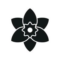 Daffodil flower icon brings a fresh and vibrant touch, perfect for representing renewal and positivity in both print and digital media. vector