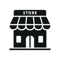Store icon a stylish suitable for shopping app interfaces vector
