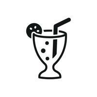 Soda drink icon embodies a cool and inviting feel, ideal for marketing fizzy drinks or youth-oriented projects. vector