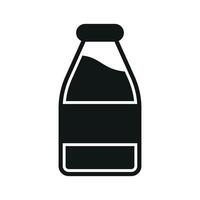 Milk bottle icon delivers a smooth and comforting design, ideal for promoting family-friendly dairy products or organic milk brands. vector