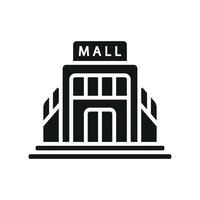 Mall icon a stylish suitable for shopping app interfaces vector