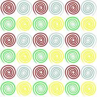 Colorful Abstract Spiral Pattern on White Background vector