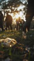 Sunset cleanup event at park highlights community efforts to reduce litter photo