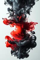 Colors swirling together in abstract forms creating an artistic display photo