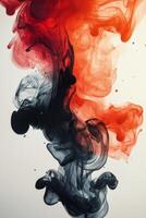 Colors swirling together in abstract forms creating an artistic display photo