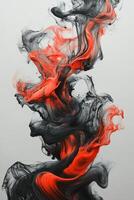 Colors swirling together in abstract forms creating an artistic display photo
