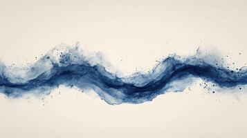 Abstract blue waves with soft texture representing ocean depths and tranquility photo