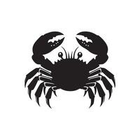 Silhouette of cancer crab for horoscope sign vector