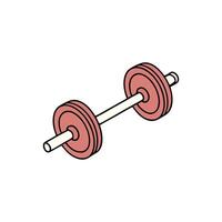 A dumbbell icon on a white background vector