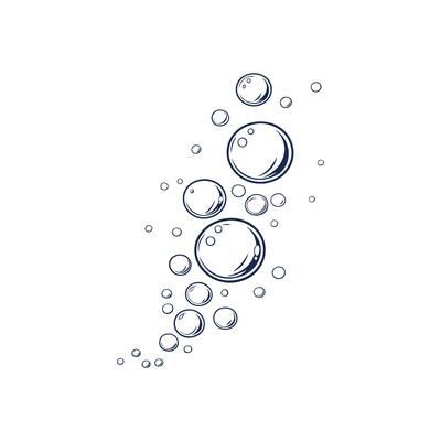 Bubbles in the air illustration
