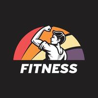 A logo for fitness vector