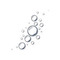 A drawing of bubbles on a white background vector