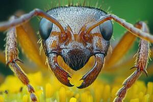 A close up of a ant with large eyes photo