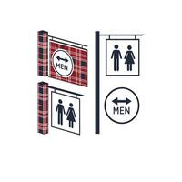 Men's restroom sign, toilet sign, men's restroom sign, men's toilet sign, men vector