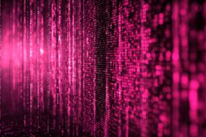 Pink background with many lines and dots photo