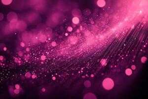 Pink sparkles on a black background photo