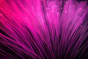 A close up of a pink fiber optic cable photo