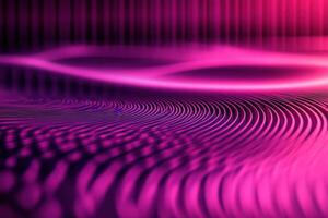 A pink background with waves and a pink light photo