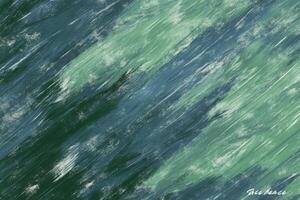 Abstract painting of green and blue paint photo