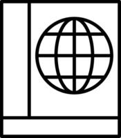 Globe Line Filled Icon vector