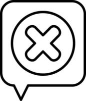 Chat Line Icon vector