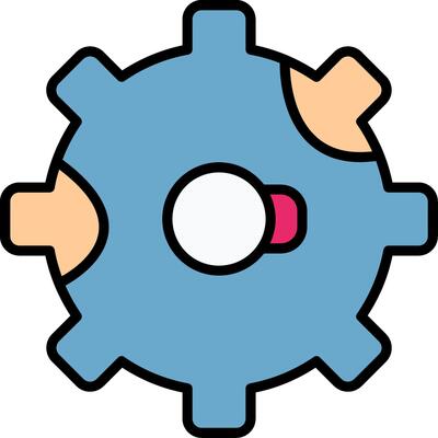 rust Line Filled Icon