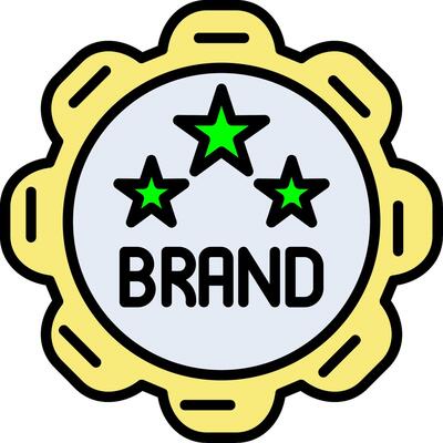 Brand Image Line Filled Icon