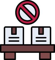 Out Of Stock Line Filled Icon vector