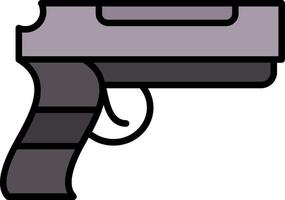 Trigger Line Filled Icon vector