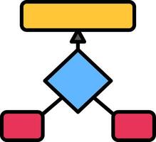 Generalization Line Filled Icon vector