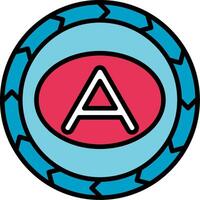 Attribute Line Filled Icon vector